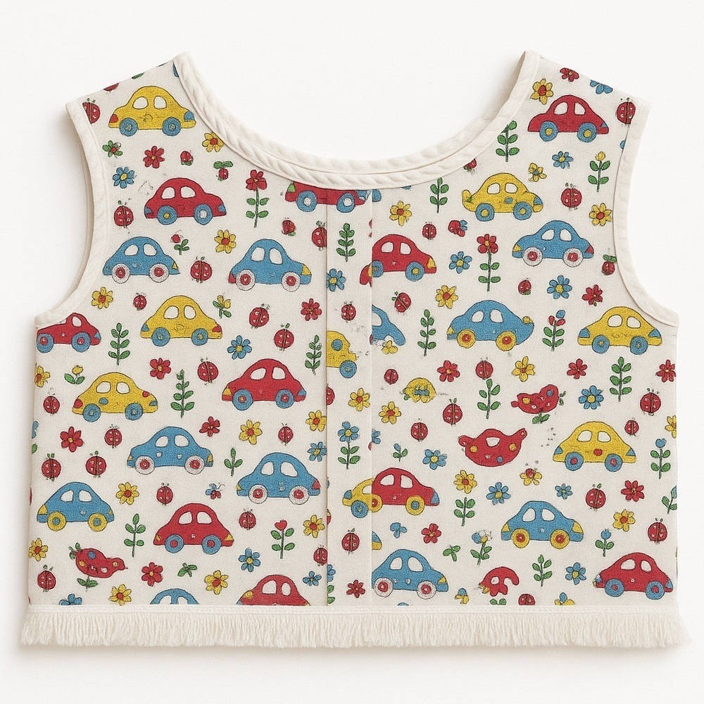 Retro Baby Tank Top With Volkswagen Buggies - Picture 1 of 6